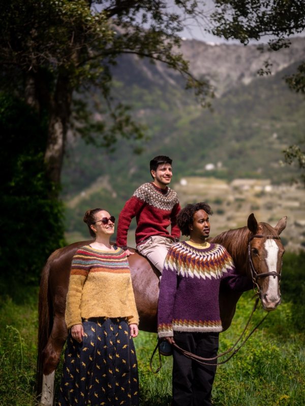 De gauche à droite : Himinn og haf de Védís Jónsdóttir, Riddari de Védís Jónsdóttir, Jón de Hulda Hákonardóttir